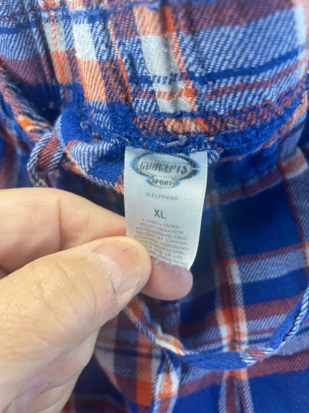 Florida Gators  Blue and Orange Plaid Kids‎ Pajama Bottoms